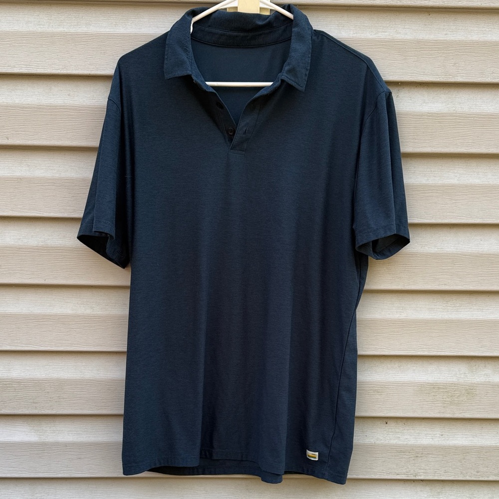 Vuori | Mens Blue Short Sleeve Polo Shirt